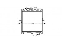 RADIATEUR MERC 652 SK PETITE CABINE 96- 31002234 Van Wezel