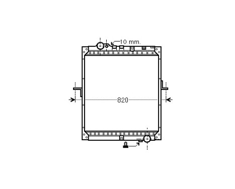RADIATEUR MERC 652 SK PETITE CABINE 96- 31002234 Van Wezel