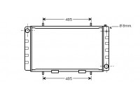 RADIATEUR POUR LANDROVER 90/100 2.5D 02002092 International Radiators