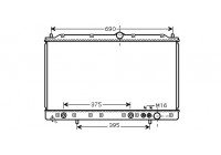 RADIATEUR POUR MITSU. 3000GT 10/90 A 32002085 International Radiators