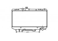 RADIATEUR POUR TOYOTA CELICA ST182 A 53002162 International Radiators