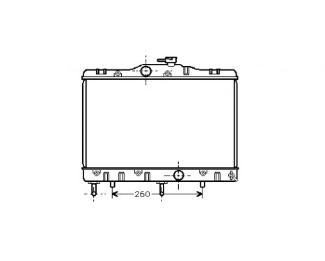 RADIATEUR POUR TOYOTA TERCEL 5 / 86- A 53002173 International Radiators