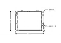 Radiateur, refroidissement du moteur 01002035 International Radiators