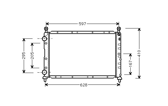Radiateur, refroidissement du moteur 01002068 International Radiators