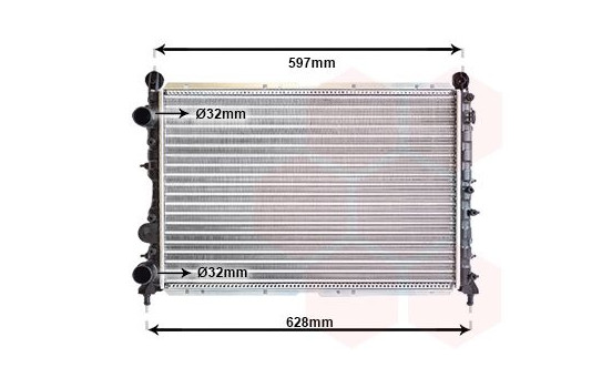 Radiateur, refroidissement du moteur 01002068 International Radiators, Image 2