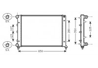 Radiateur, refroidissement du moteur 01002078 International Radiators