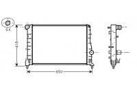 Radiateur, refroidissement du moteur 01002084 International Radiators