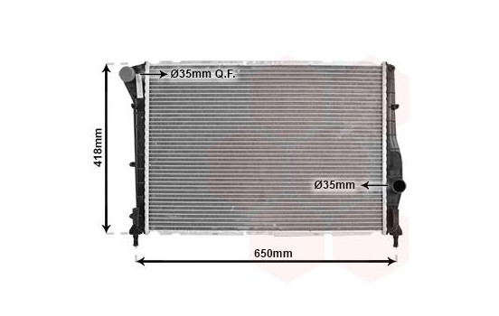 Radiateur, refroidissement du moteur 01002084 International Radiators, Image 2