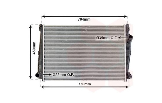 Radiateur, refroidissement du moteur 01002101 International Radiators, Image 2