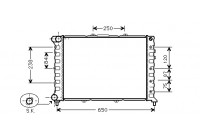 Radiateur, refroidissement du moteur 01002114 International Radiators