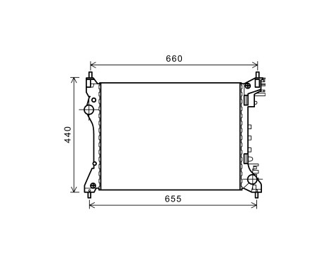 Radiateur, refroidissement du moteur 01002117 International Radiators