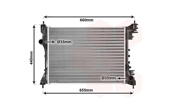 Radiateur, refroidissement du moteur 01002117 International Radiators, Image 2