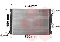 Radiateur, refroidissement du moteur 01002132 International Radiators