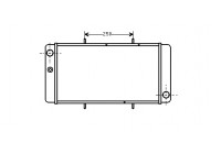 Radiateur, refroidissement du moteur 02002033 International Radiators