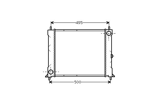 Radiateur, refroidissement du moteur 02002067 International Radiators