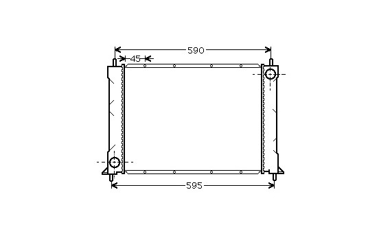 Radiateur, refroidissement du moteur 02002069 International Radiators