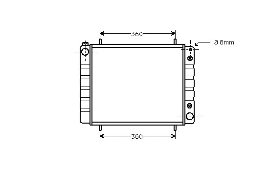 Radiateur, refroidissement du moteur 02002084 International Radiators