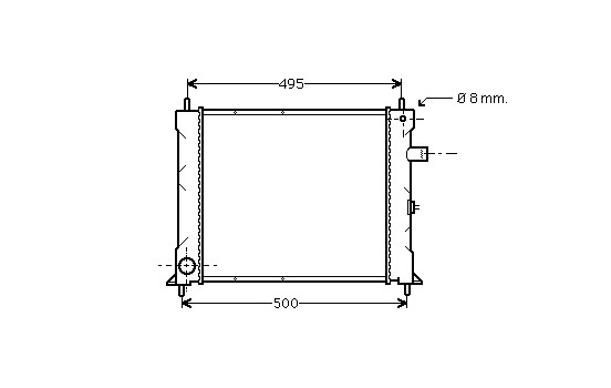 Radiateur, refroidissement du moteur 02002097 International Radiators