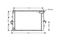 Radiateur, refroidissement du moteur 02002152 International Radiators