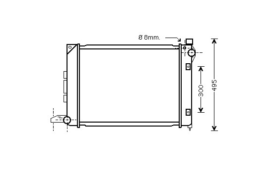 Radiateur, refroidissement du moteur 02002164 International Radiators