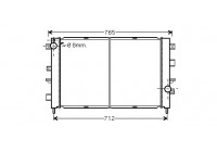 Radiateur, refroidissement du moteur 02002175 International Radiators