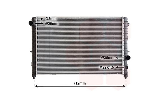Radiateur, refroidissement du moteur 02002175 International Radiators, Image 2