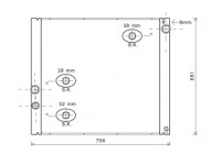 Radiateur, refroidissement du moteur 02002207 International Radiators