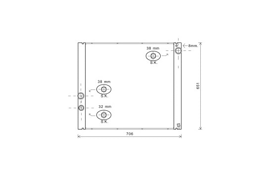 Radiateur, refroidissement du moteur 02002207 International Radiators