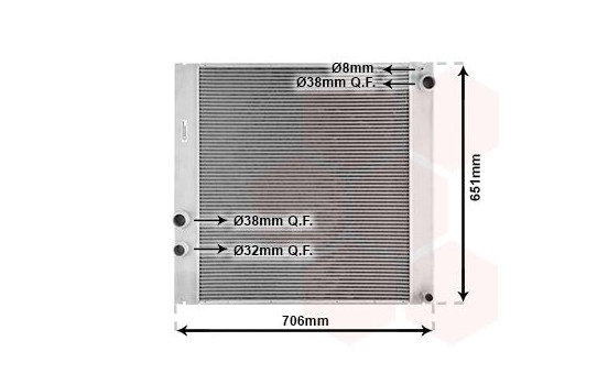 Radiateur, refroidissement du moteur 02002207 International Radiators, Image 2