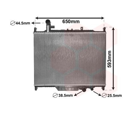 Radiateur, refroidissement du moteur 02002225 International Radiators
