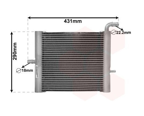Radiateur, refroidissement du moteur 02012701 International Radiators