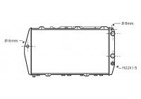 Radiateur, refroidissement du moteur 03002019 International Radiators