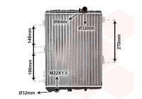 Radiateur, refroidissement du moteur 03002038 International Radiators