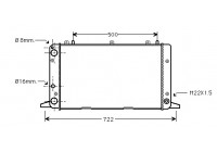 Radiateur, refroidissement du moteur 03002047 International Radiators