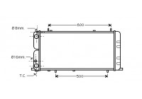 Radiateur, refroidissement du moteur 03002051 International Radiators
