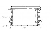 Radiateur, refroidissement du moteur 03002078 International Radiators