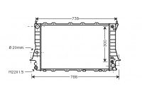 Radiateur, refroidissement du moteur 03002082 International Radiators