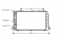 Radiateur, refroidissement du moteur 03002089 International Radiators