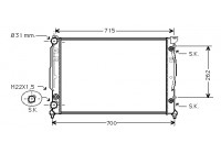 Radiateur, refroidissement du moteur 03002109 International Radiators