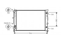 Radiateur, refroidissement du moteur 03002122 International Radiators