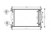 Radiateur, refroidissement du moteur 03002202 International Radiators