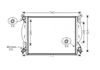 Radiateur, refroidissement du moteur 03002204 International Radiators