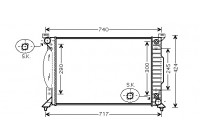 Radiateur, refroidissement du moteur 03002229 International Radiators
