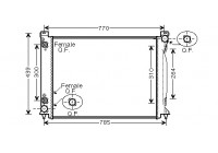 Radiateur, refroidissement du moteur 03002232 International Radiators