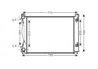 Radiateur, refroidissement du moteur 03002234 International Radiators