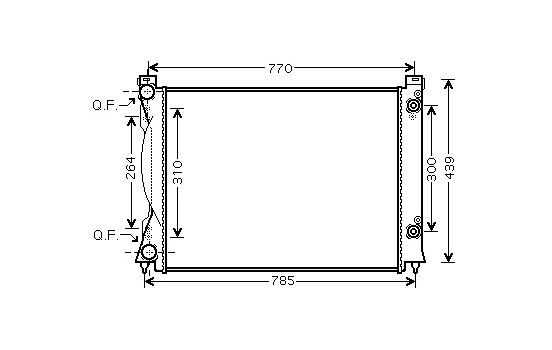 Radiateur, refroidissement du moteur 03002234 International Radiators