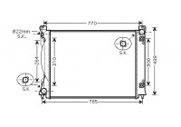 Radiateur, refroidissement du moteur 03002236 International Radiators