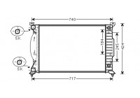 Radiateur, refroidissement du moteur 03002241 International Radiators