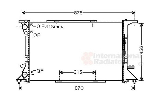 Radiateur, refroidissement du moteur 03002306 International Radiators, Image 2