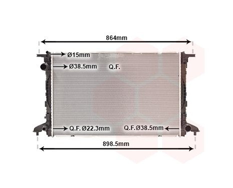 Radiateur, refroidissement du moteur 03002412 International Radiators